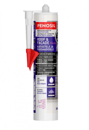 Penosil Roof&Facade Elastic Hermētiķis jumtiem un fasādēm 290ml, sarkanbrūns